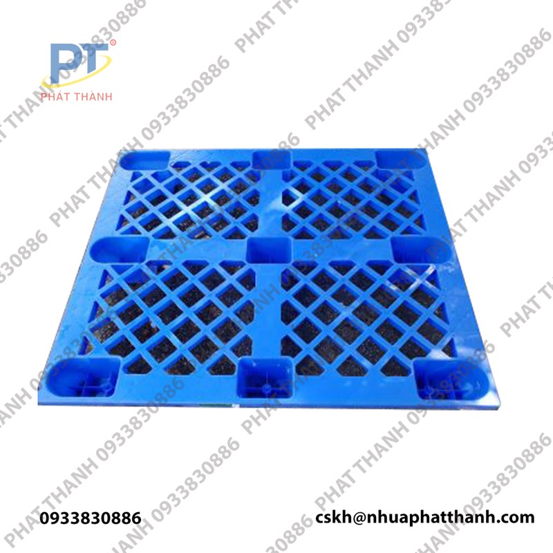 Pallet chan coc 1200x1000x145 xanh duong 1